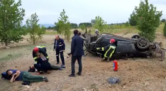 Denizli'de trafik kazası: 2 yaralı