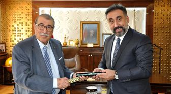 Abdulkadir Aksu'dan MAÜ Rektörü Prof. Dr. Özcoşar'a ziyaret