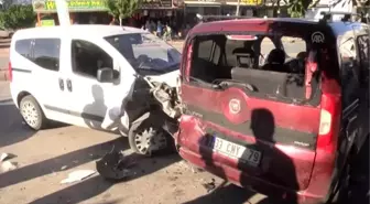 Trafik uygulama noktasındaki kazada bir polis memuru yaralandı