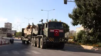 Kilis'ten Münbiç bölgesine zırhlı muharebe aracı sevkıyatı