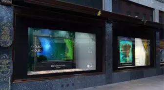 LG, Şeffaf OLED TV'lerini Harrods Vitrinlere Yerleştirdi
