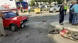 Otomobile çarpan motosikletin sürücüsü öldü