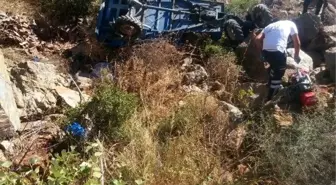 Şarampolden yuvarlanan patpatın sürücüsü öldü