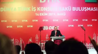 Cumhurbaşkanı Erdoğan, Dünya Türk İş Konseyi Bakü Buluşması Toplantısı'na katıldı