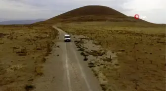 Erciyes Dağı'nda araçlar kendiliğinden rampa yukarı çıkıyor