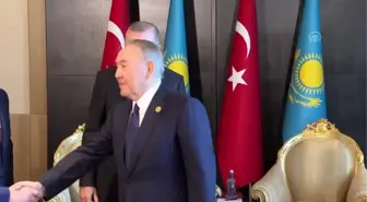 Cumhurbaşkanı Erdoğan, Kazakistan Kurucu Cumhurbaşkanı Nazarbayev ile görüştü