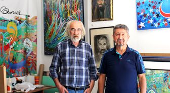 Rıdvan Şükür, Türk tarihini anlatan ünlü ressamın konuğu oldu