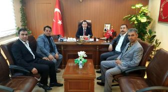 Başkan Kahraman'dan Çatak Kaymakam'ı Çeçen'e hayırlı olsun ziyareti