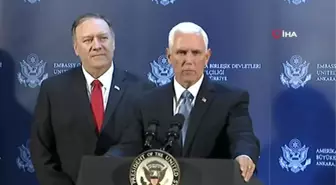 ABD Başkan Yardımcısı Mike Pence: ' ABD ve Türkiye Suriye'de ateşkes için anlaştı'