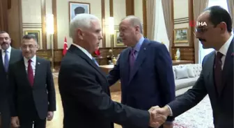 Cumhurbaşkanı Erdoğan Pence'i kabul ediyor