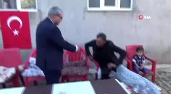 Vali Gündüzöz ve güvenlik güçlerinden 'Barış Pınarı' gazisine ziyaret