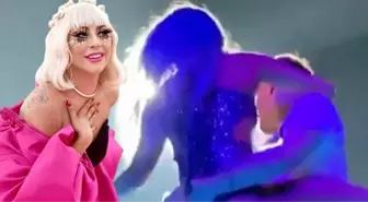 Lady Gaga, konserde kucak dansı yaparken hayranıyla birlikte sahneden düştü