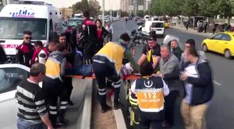 Yayaya çarpınca şoka giren sürücüyü polis sakinleştirdi