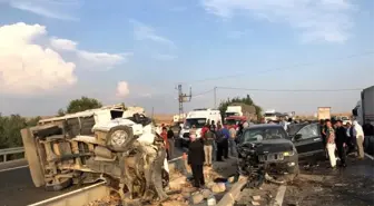 Mardin'de trafik kazası: 1 ölü, başsavcı ile birlikte 9 yaralı