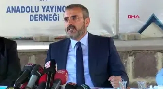 Ankara ak parti genel başkan yardımcısı mahir ünal, anadolu basın yayın birliği'nde basın...