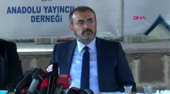 Ankara ak parti genel başkan yardımcısı mahir ünal, anadolu basın yayın birliği'nde basın...