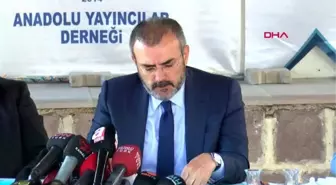 Ankara ak parti genel başkan yardımcısı mahir ünal, anadolu basın yayın birliği'nde basın...