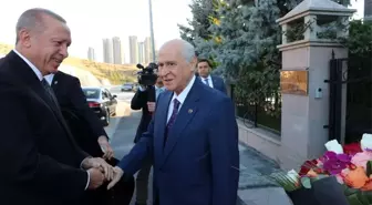 Cumhurbaşkanı Erdoğan, MHP Lideri Bahçeli'yi ziyaret etti