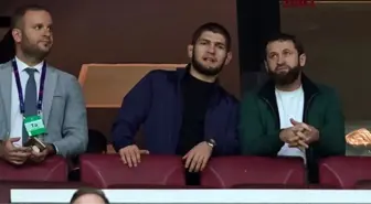 Khabib Nurmagomedov, Galatasaray-Real Madrid maçını tribünden takip etti