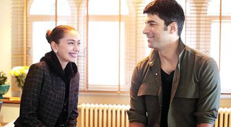 Neslihan Atagül Doğulu ve Engin Akyürek okuma provasında