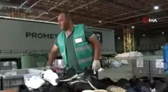 Yükümlülerin paketlediği 450 bin çift ayakkabı terörden arındırılan bölgeye gönderildi
