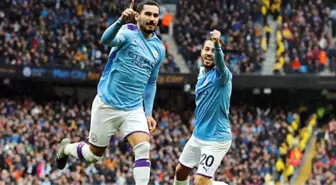 Manchester City'nin evinde Aston Villa'yı 3-0 yendiği maçta perdeyi İlkay Gündoğan kapattı