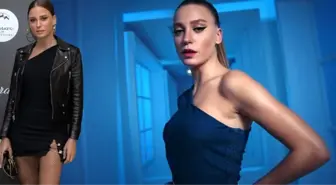 Serenay Sarıkaya kıyafeti ile geceye damga vurdu