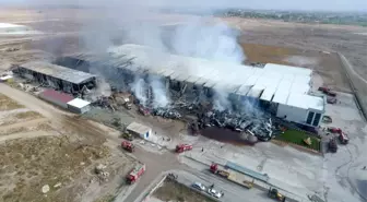 Konya'daki fabrika yangını 11 saatlik çalışmayla söndürüldü