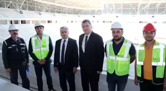 Hatay Valisi Doğan, yeni stat inşaatını gezdi