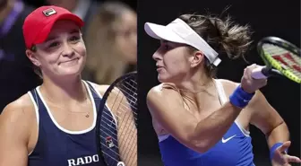 WTA Finalleri'nde ilk yarı finalistler belli oldu! Kırmızı Grup'tan Barty ve Bencic...