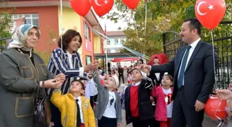 Minikler Mehmetçik'e sevgi balonuyla selam gönderdi