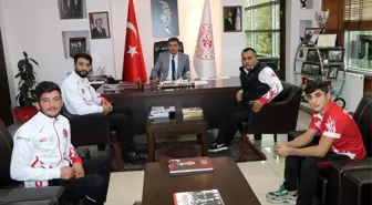 Muaythaicilerden Avrupa Şampiyonası öncesi Eskici'ye ziyaret