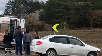 Mudurnu'da otomobilin takla atması sonucu 1 kişi yaralandı