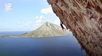 Yunan Kalimnos adası tırmanışçı cenneti