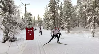 Milli kayakçılar, Finlandiya'da kamp yapıyor