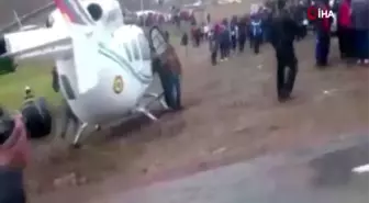 Bolivya Devlet Başkanını taşıyan helikopter acil iniş yaptı