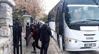 Derebucak'ta öğrenci taşıyan servisler denetlendi