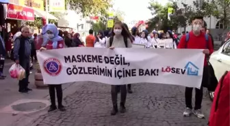 Lösemi hastaları için 'maskeli yürüyüş'