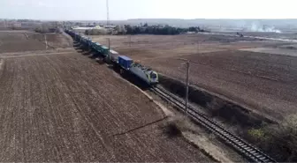 Çin'den Avrupa'ya giden ilk yük treni Kapıkule'de (2)