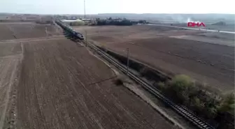 Edirne çin'den avrupa'ya giden ilk yük treni kapıkule'de