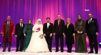 Cumhurbaşkanı Erdoğan, Mahir Ünal'ın kızının nikah törenine katıldı