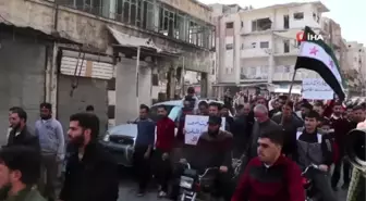 İdlib'te Htş Protesto Edildi