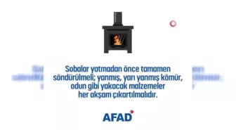 AFAD soba zehirlenmesinden korunmanın yollarını anlatan video yayınladı