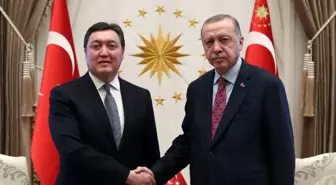 Cumhurbaşkanı Erdoğan, Kazakistan Başbakanı'nı kabul etti