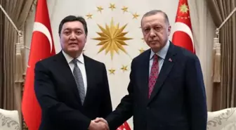 Erdoğan, Kazakistan Başbakanı Mamin'i kabul etti