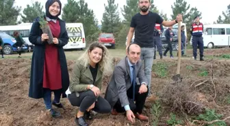 Manyas'ta 500 fidan toprakla buluştu