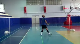 Van engelli sporcu, 'batminton avrupa şampiyonası'na hazırlanıyor