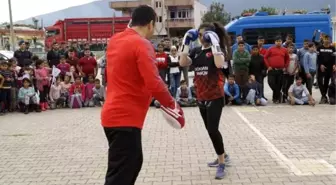 Milli sporculardan 'muaythai' tanıtımı için gösteri maçı