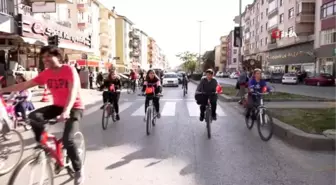 Çubuk'ta Atatürk anısına pedal çevirdiler