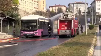 Seyir halindeki halk otobüsü yandı (2) - DÜZCE